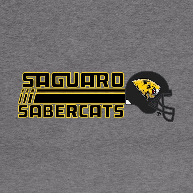 Saguaro Sabercats (Rush Primary - Gold Lined) by dhartist